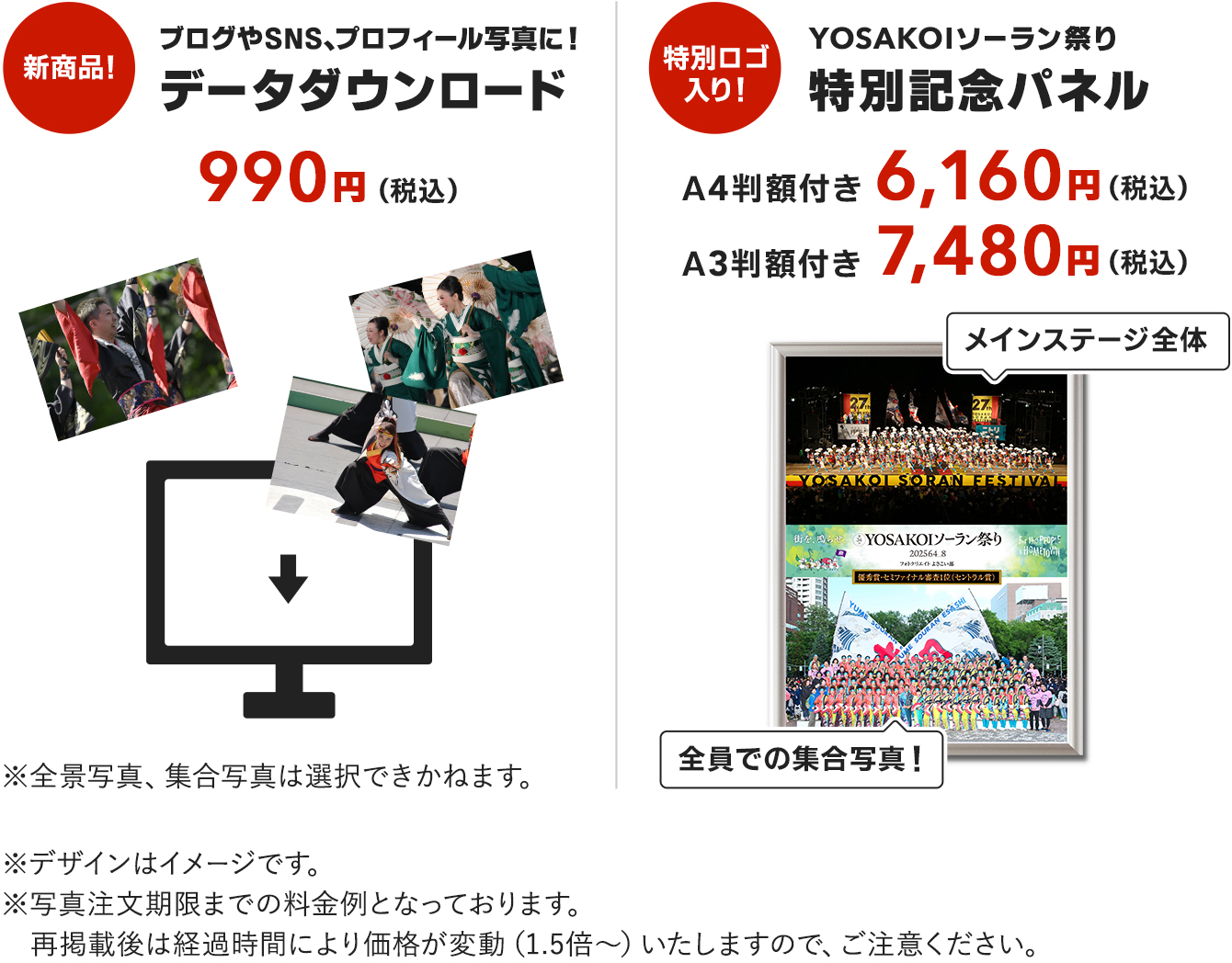 データダウンロード&特別記念パネル